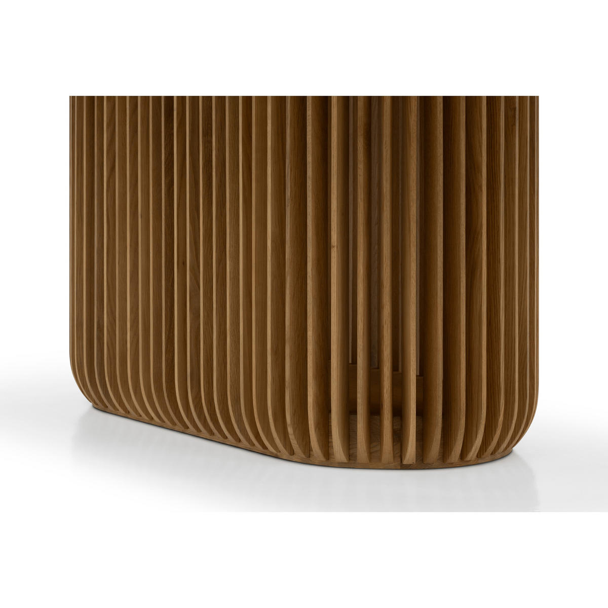 ESSTISCH Franz, Natur Massiveiche, Ø190 cm - Beige, Holz (190/100/76cm) - WOODEK