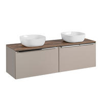 DVOJUMYVADLO 160cm Éros Krtek - šedohnědá, kompozitní dřevo (160/48/46cm) - Petits-meubles