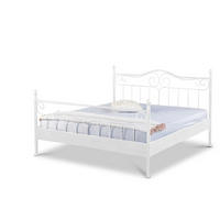 METALLBETT Virgina / 180 x 200 cm / weiss - Weiß, Metall (180/200cm) - BED BOX