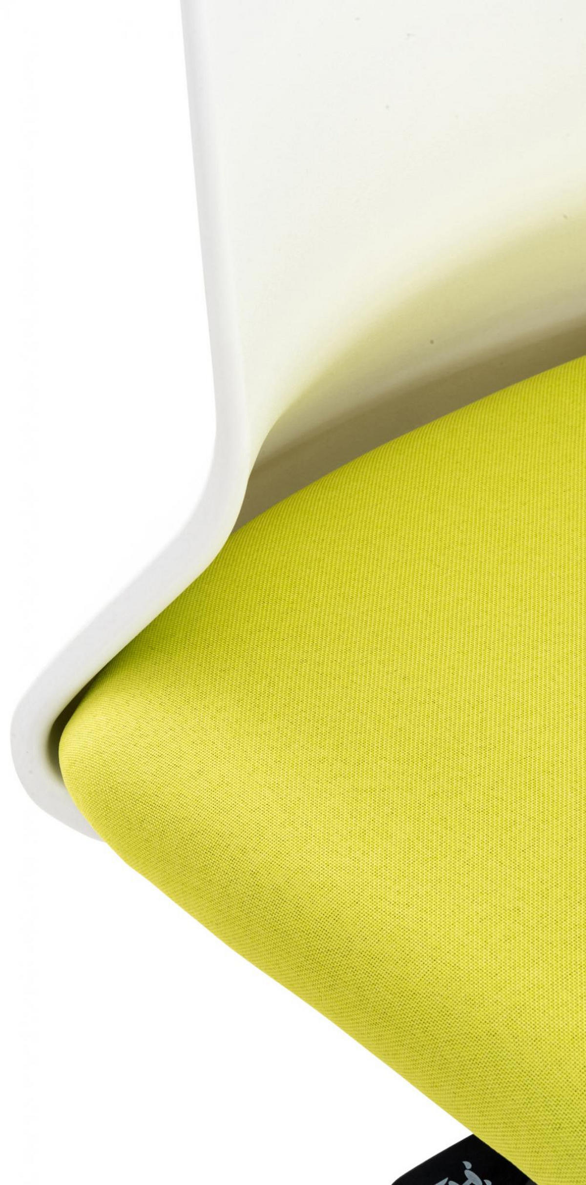 DREHSTUHL Stoff grün - Weiß/Grün, Kunststoff/Textil (61/92/61cm) - CLP