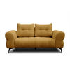 SOFA SALVINI 2-Sitzer, dunkelgelb - Dunkelgelb/Schwarz, Holzwerkstoff/Textil (176/88/99cm) - Courtois Laville