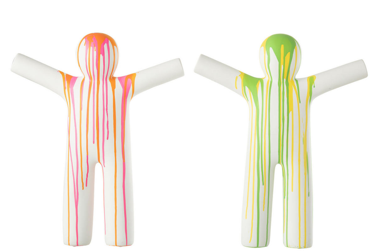 FIGUR P'TIT MAURICE TROPFEND - Polyresin - Multi - Multicolor, Glas/Naturmaterialien (7.5/41.5/33.5cm) - J-Line