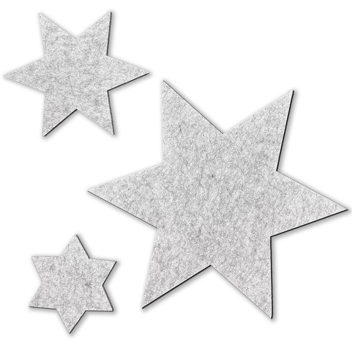 UNTERSETZER WEINACHTSSTERN 3er Set - Anthrazit, Textil (29/29cm) - Miqio Design