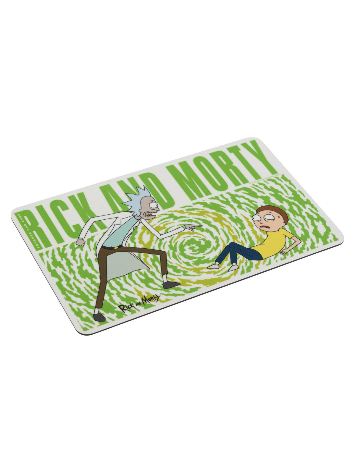 BRETTCHEN Rick and Morty Swirl Grün 14,5 x 23,5 cm - Weiß, Kunststoff (14.5/23.5cm) - United Labels