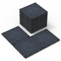 TERRASSENFLIESE 30.5/30.5/2 Grau, 12 Zoll, Plastik 36 Stück - Grau, Kunststoff (30.5/30.5/2cm) - Oxeza