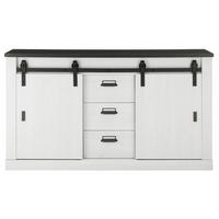 SIDEBOARD Shelton-61 - Weiß, Holzwerkstoff (162/91/43cm) - Lomado