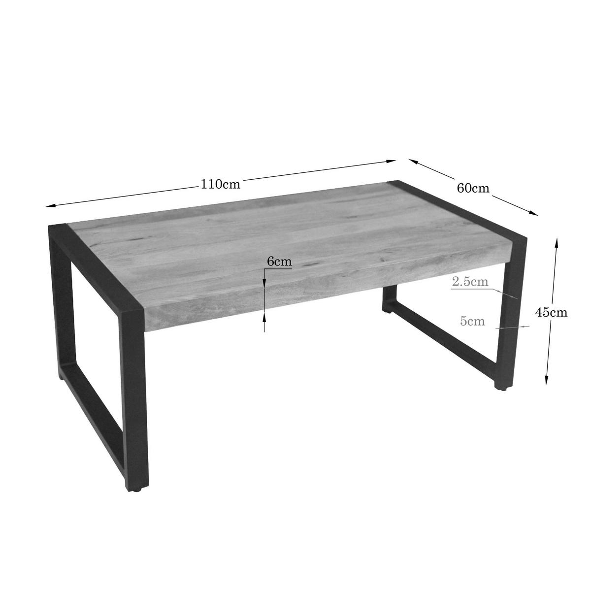 COUCHTISCH Britt Braun 60/110/45 cm - Braun, Holz (60/110/45cm) - Starfurn