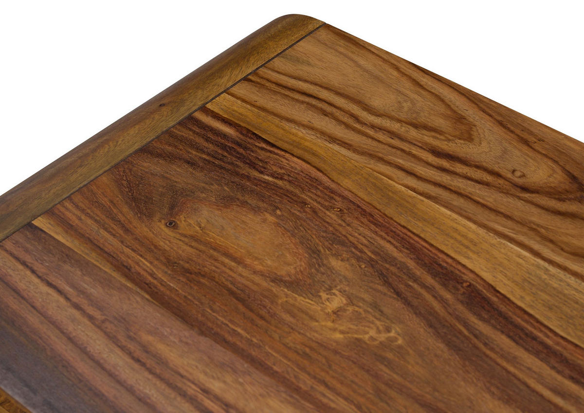 TV-BOARD Sheesham 260x40x48 dunkelbraun lackiert MAILAND #228 - Dunkelbraun, Holz (260/48/40cm) - Massivmoebel24