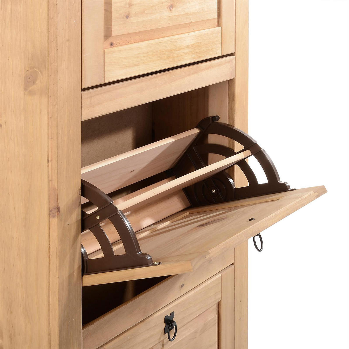 SCHUHSCHRANK TEQUILA - Kieferfarben, Holz (73/136/26cm) - IDIMEX