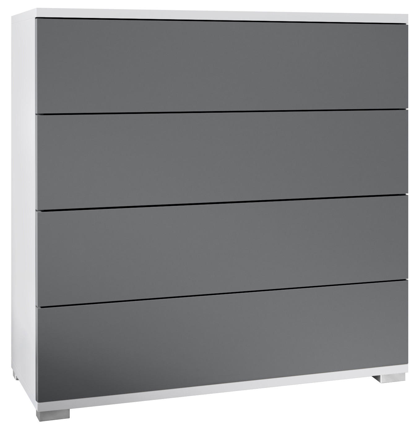 Vladon Kommode Anthrazit 76x76x35 cm