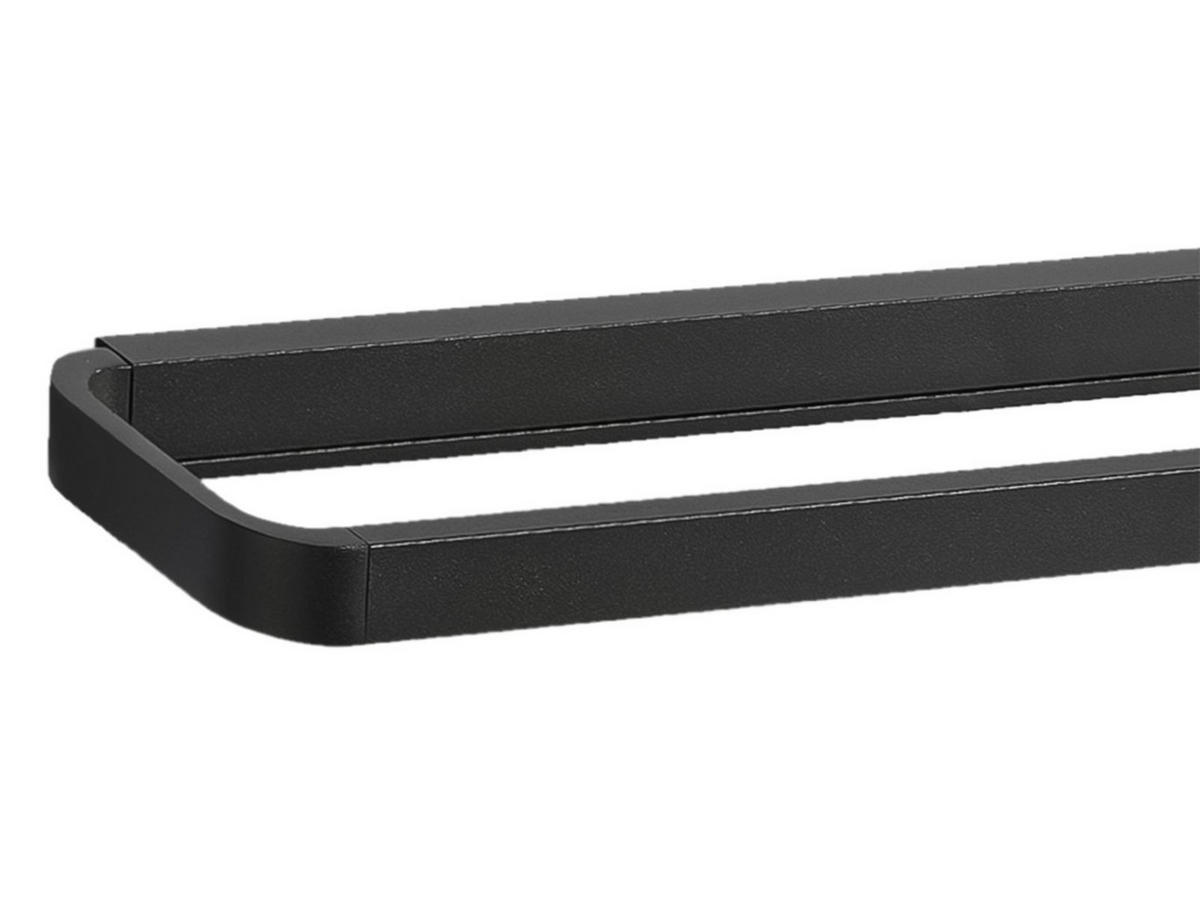 HANDTUCHHALTER Rim schwarz 44x7cm - Schwarz, Metall (44/2/7cm) - Zone Denmark