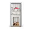TÜRAUFKLEBER 85x205 cm Dekorativ für Türen - Creme, Kunststoff (85/205/0.01cm) - TULUP