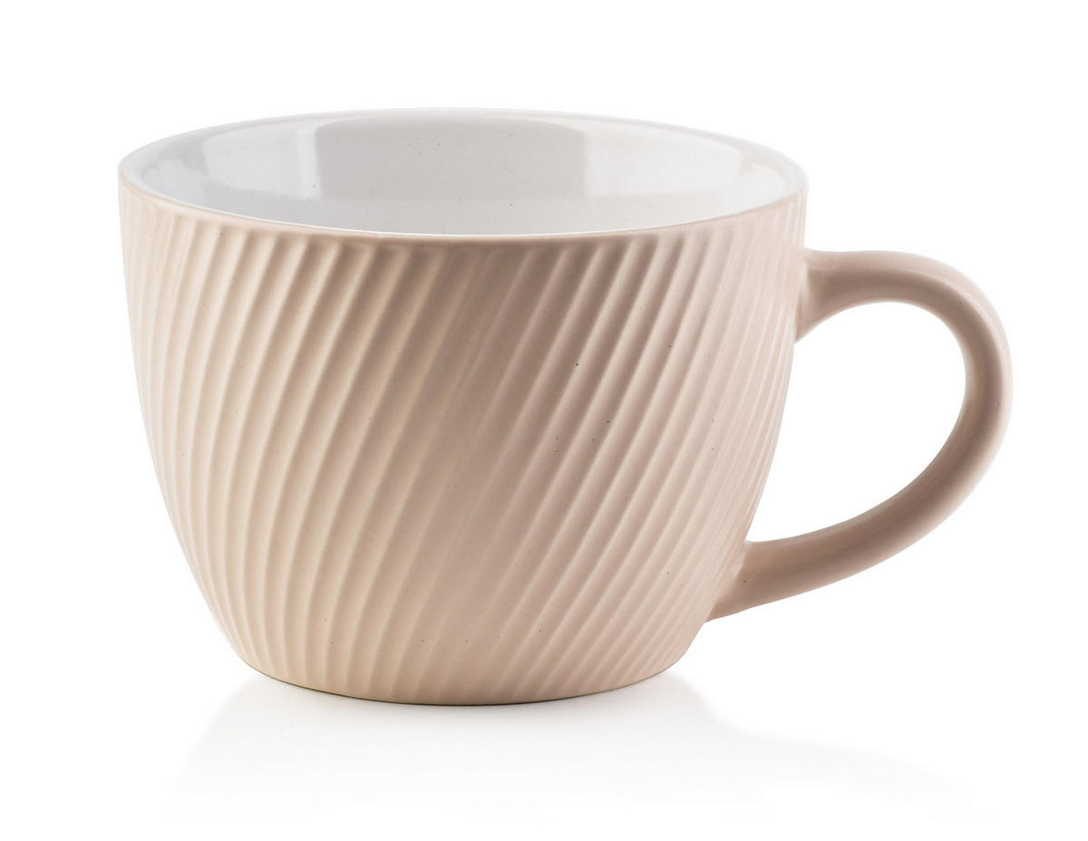 BECHER Sally Beige 14.5/11/8 cm Keramik - Beige, Keramik (0.48L) - Mondex