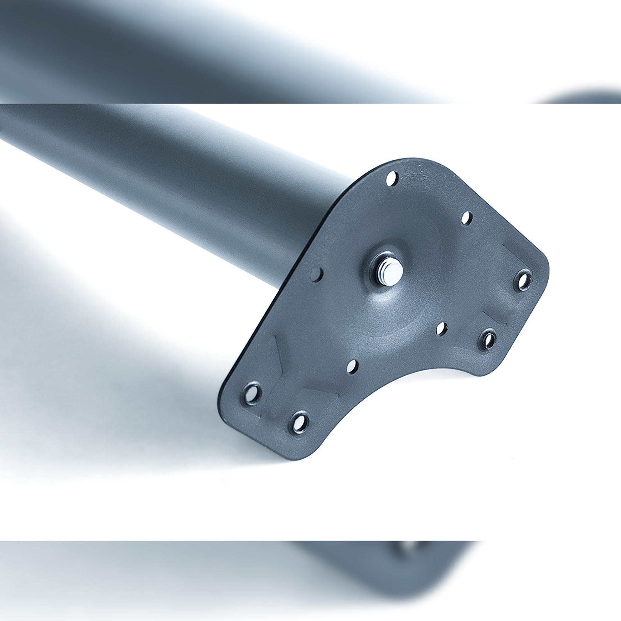 Thumbnail - Emuca Tischbeine,, Silber, Metall, 25.5x7x72.5 cm, Arbeitszimmer, Bürostühle, Bürostuhl-Ersatzteile & Bodenschutzmatten
