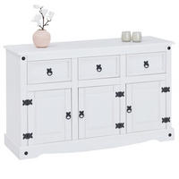 SIDEBOARD RURAL - Weiß, Holz (124/76/40cm) - CARO-Möbel
