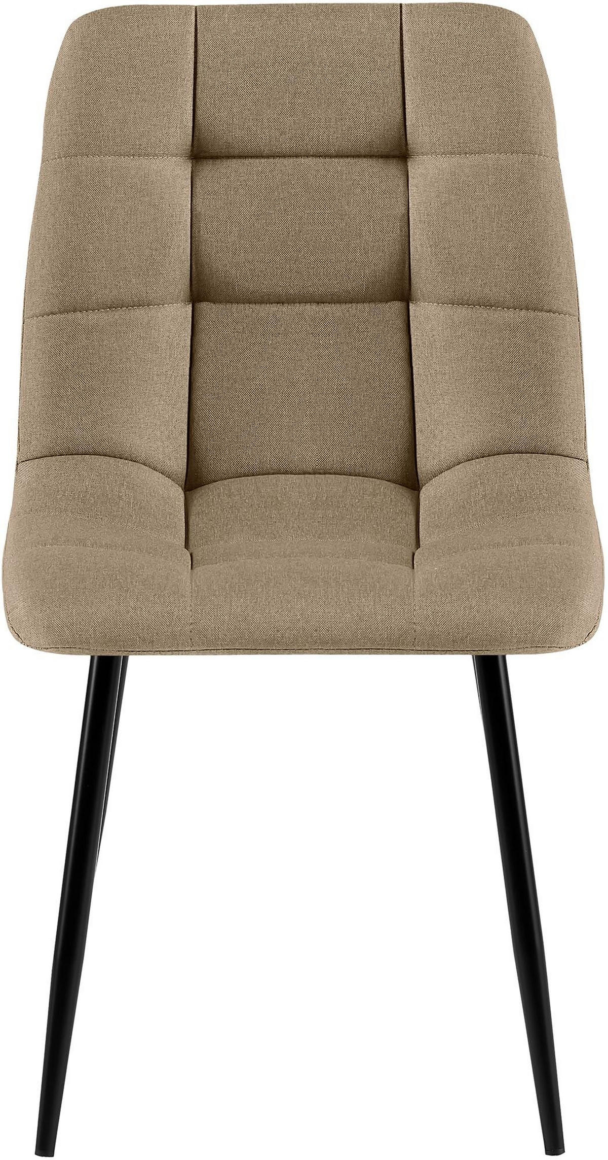 ESSZIMMERSTÜHLE Antibes 4er Set 84x45x55 cm taupe - Taupe, Textil (45/84/55cm) - furnicato