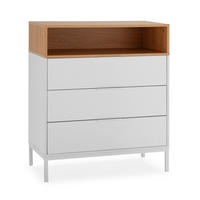 KOMMODE 80/95/40 Nieve Weiß - Weiß, Holzwerkstoff (80/95/40cm) - VS Venta-stock