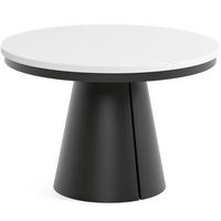 TISCH Weiss ALMA Ausziehbar 120/196 cm - Schwarz/Weiß, Holzwerkstoff (2/120/76cm) - Sepro Meble