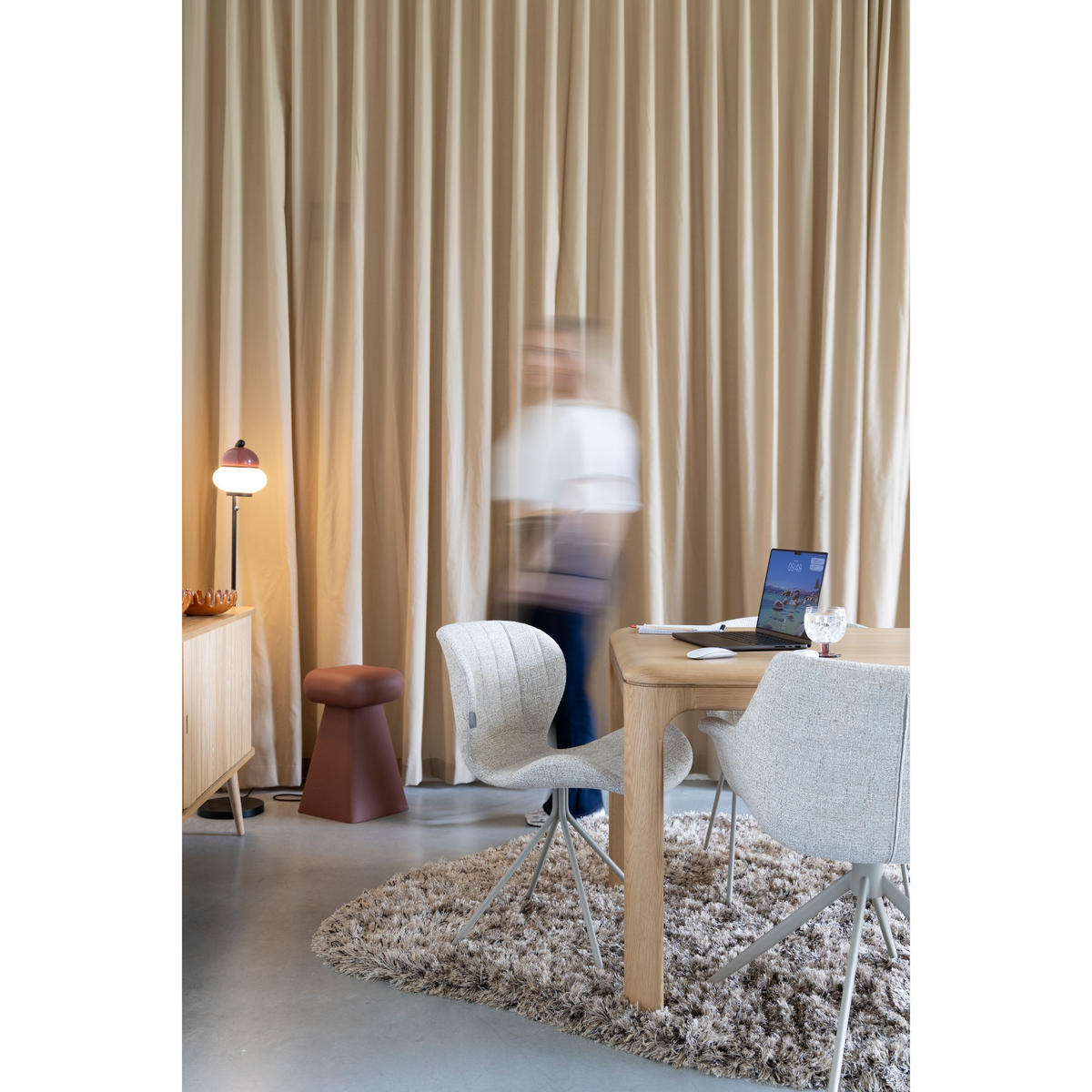 ESSZIMMERSTUHL OMG Beige - 2 er Set - Beige/Creme, Kunststoff (51/79/59cm) - Zuiver