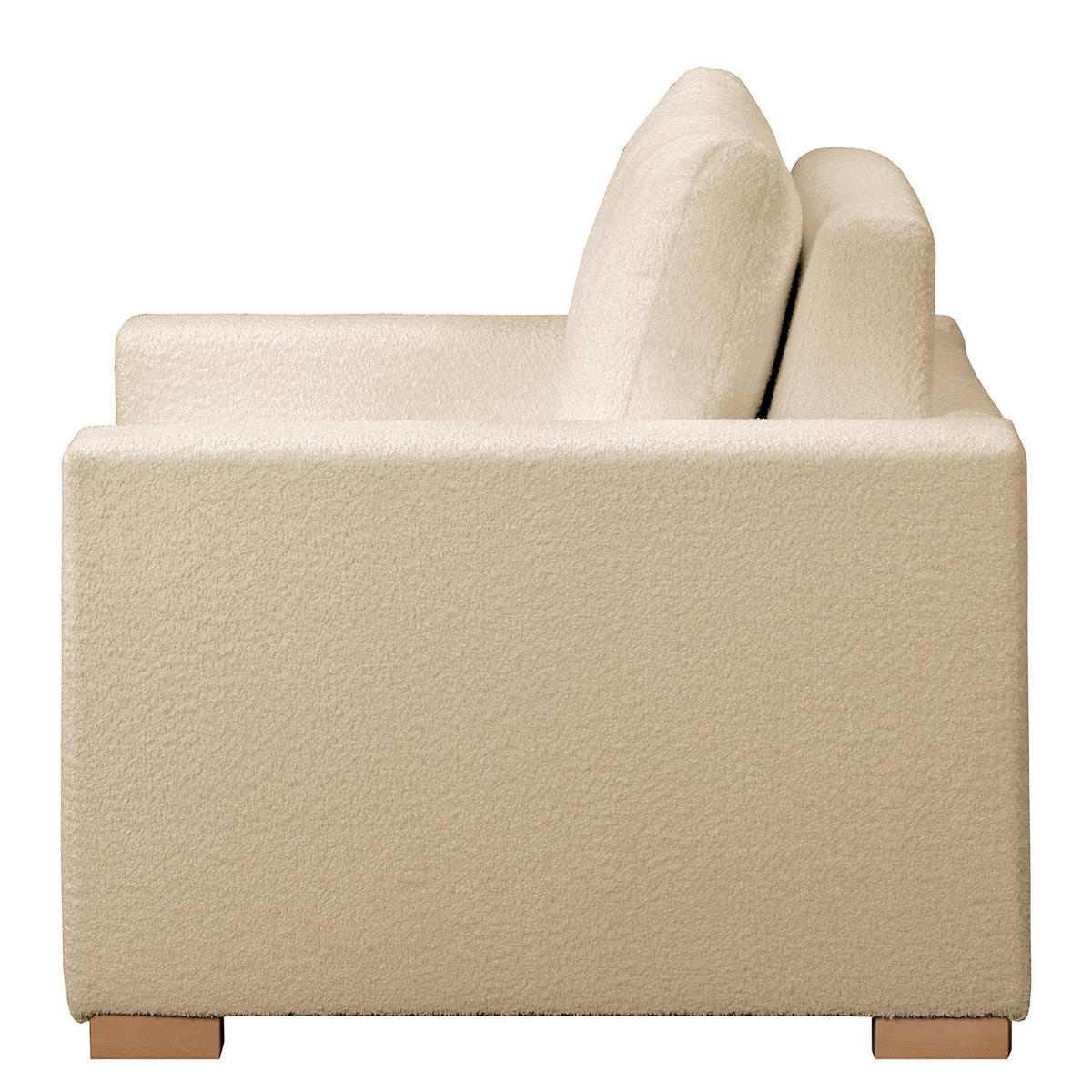 SCHLAFSESSEL - Beige/Buchefarben, Buchenholz/Textil (110/90/90cm) - home24