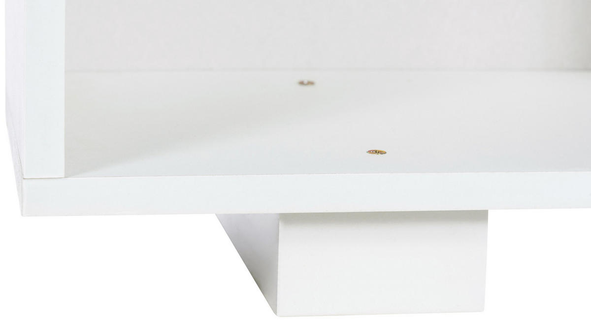 BÜCHERREGAL Holz weiß - Weiß, Holz (120/100/24cm) - CLP