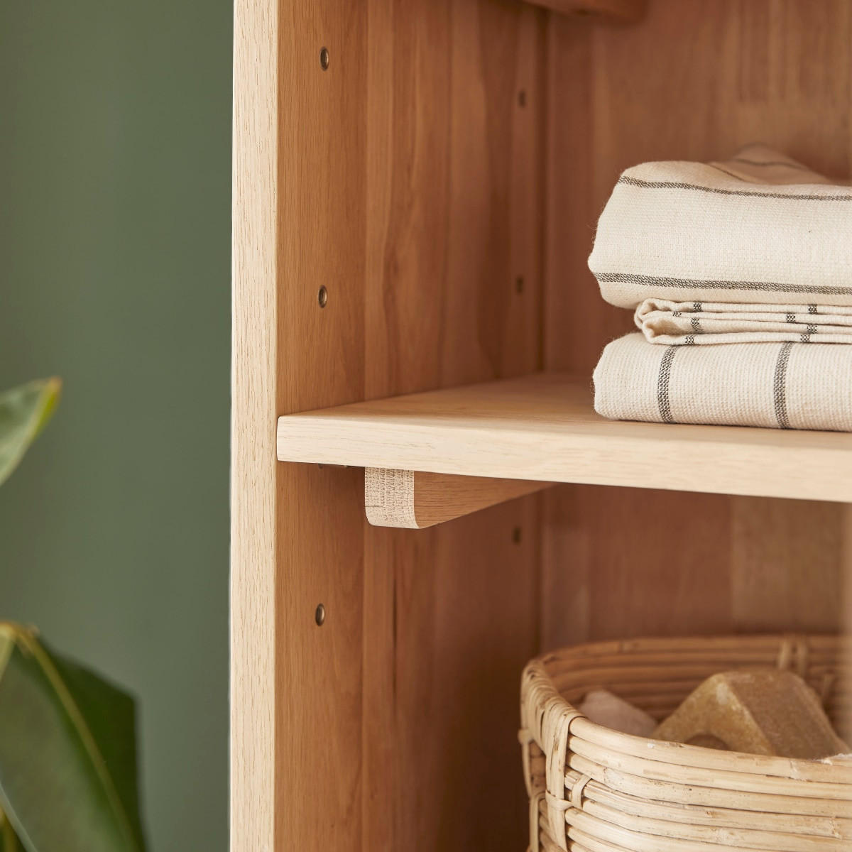 HOCHSCHRANK Soho Natur aus Eiche - Naturfarben, Holz (40/73/35cm) - Tikamoon