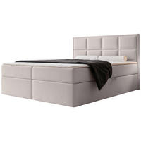 BOXBETT Silensio Greige Samt 180x200 cm - Taupe, Textil (180/200cm) - Selsey