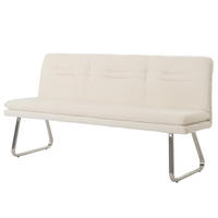 SITZBANK Cremeweiß - Weiß, Textil (180/93/58cm) - MCW