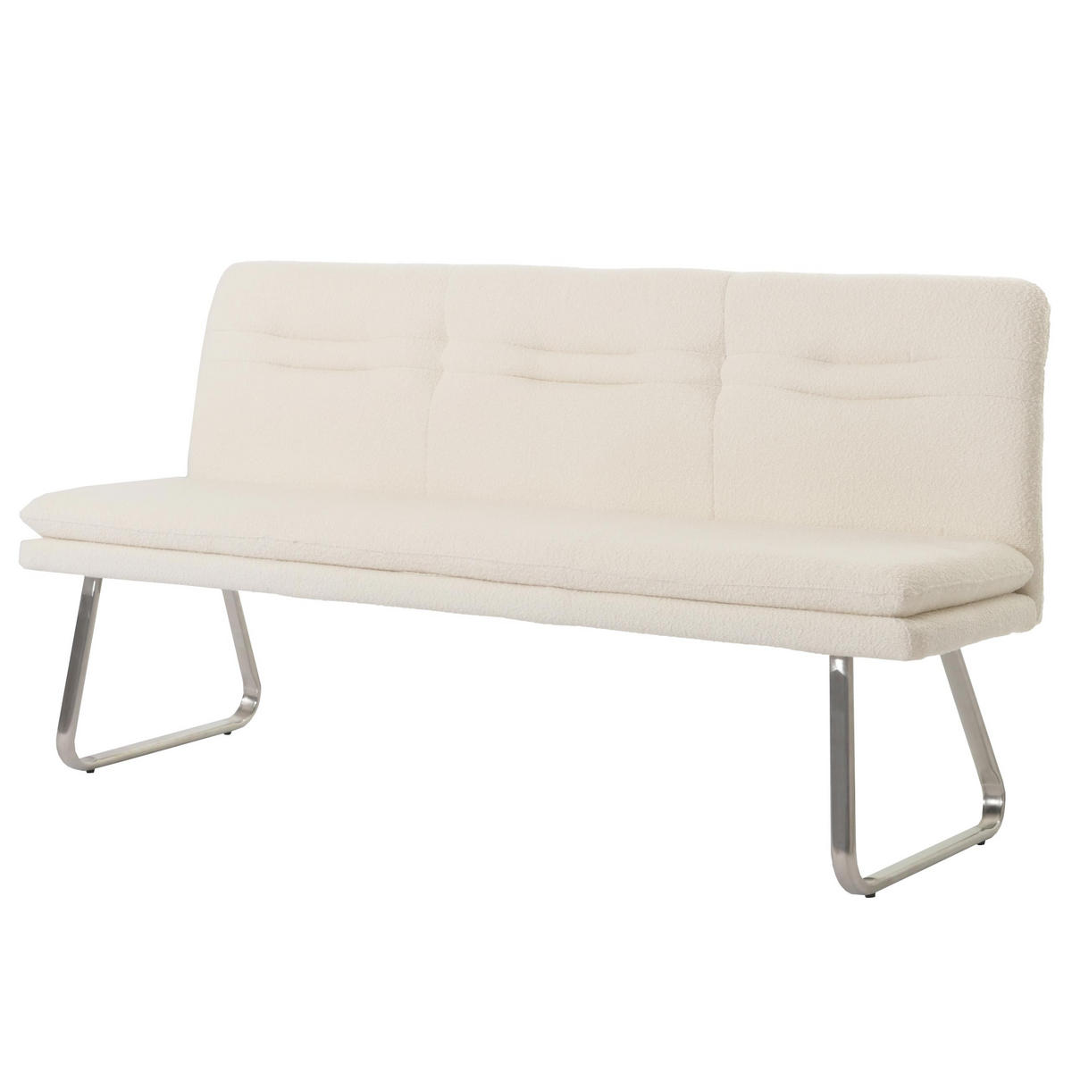 SITZBANK Cremeweiß - Weiß, Textil (180/93/58cm) - MCW