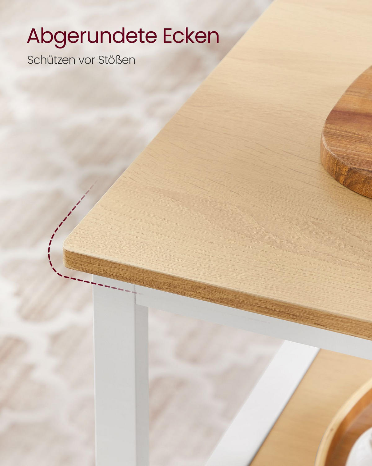 KÜCHENREGAL TALLINN - Weiß, Metall (100/90/60cm) - Hansiro