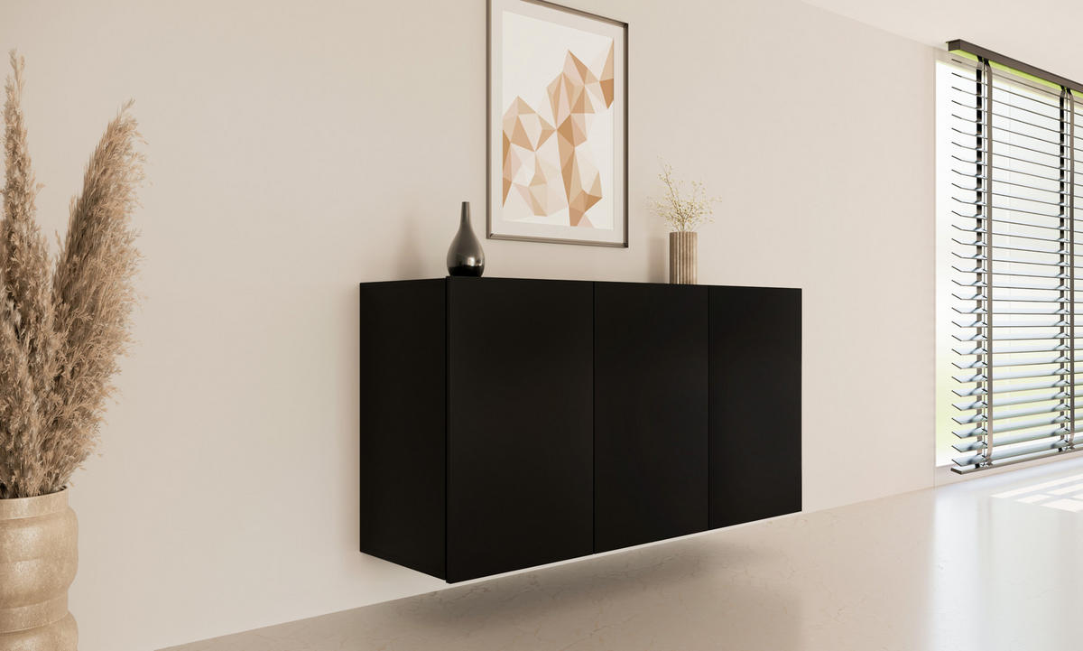 SIDEBOARD Idao Schwarz - Schwarz, Holzwerkstoff (160/60/35cm) - Petits-meubles