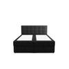 BOXBETT KIDA mit Matratze H3, Bonell und Topper 180x200 Curio 99 - Schwarz, Textil (180/200cm) - Bedante