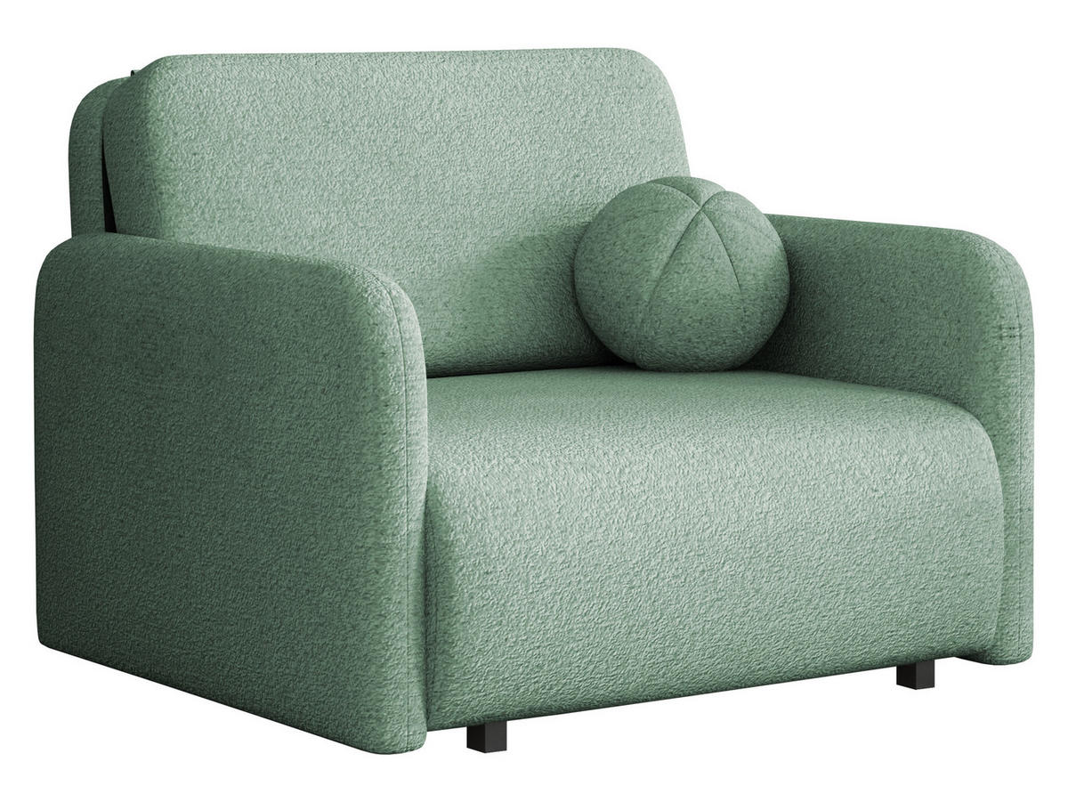 SCHLAFSOFA Viva Sun I - Türkis/Schwarz, Holz/Textil (100/85/103cm) - MIRJAN24