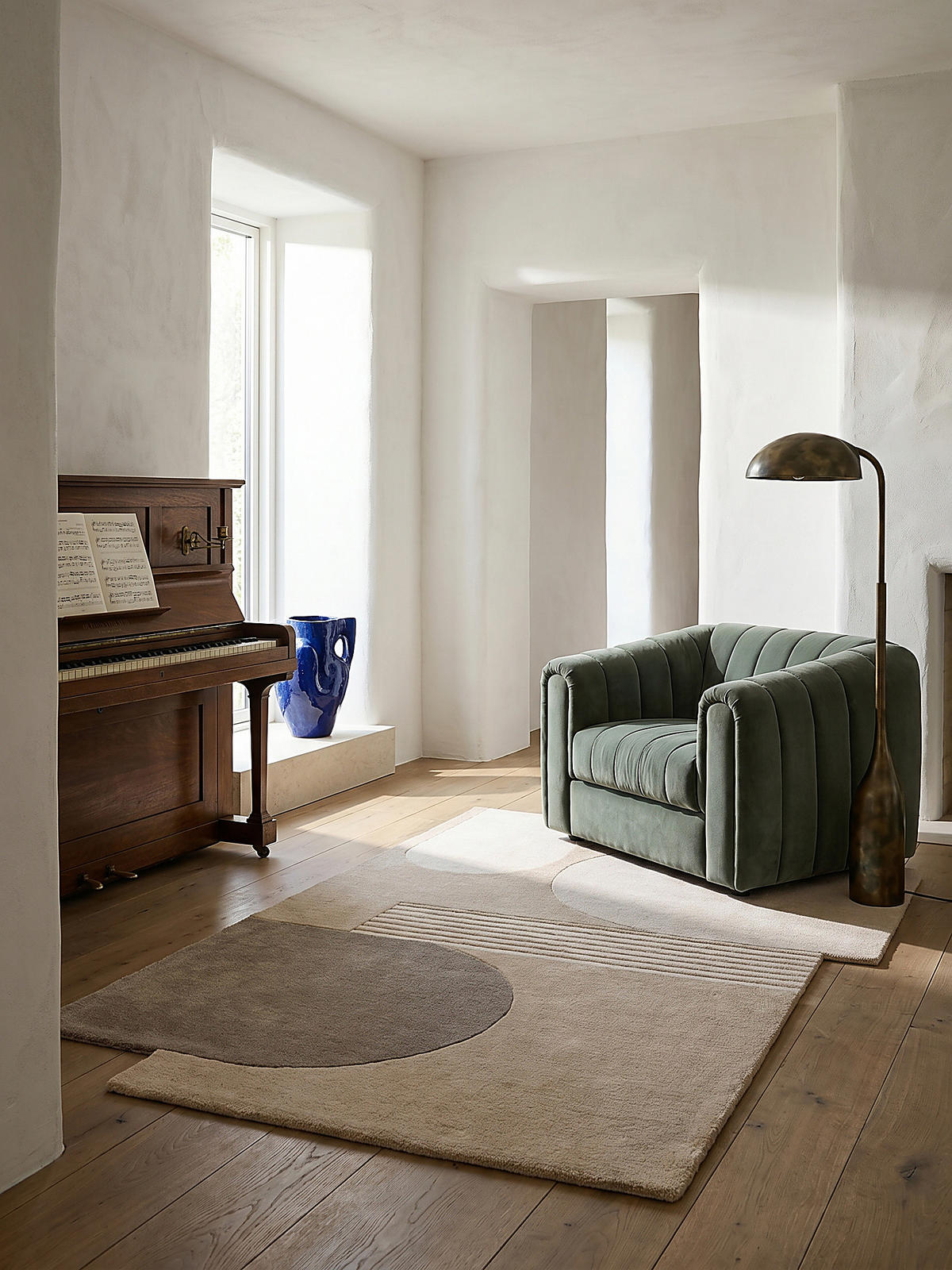 TEPPICH aus Wolle HALLEIN in Natur, geometrisch-abstrakt, 200 x 290 cm - Beige, Textil (200/290cm) - KADIMA DESIGN
