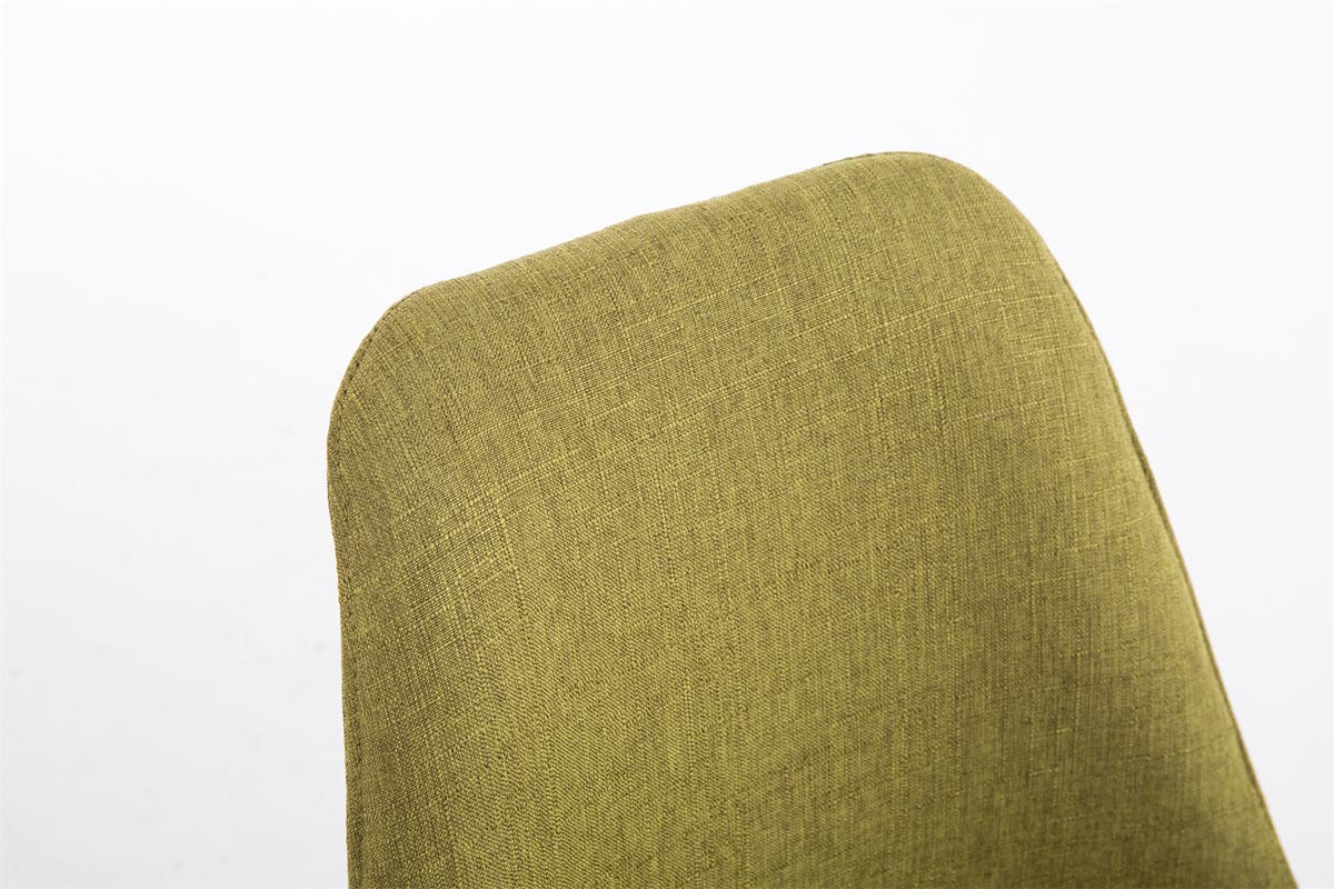 BESUCHERSTUHL Toulon Stoff, Gestell Buchenholz Natura Square Grün - Naturfarben/Grün, Holz/Buchenholz (48/83/56cm) - TPFLiving