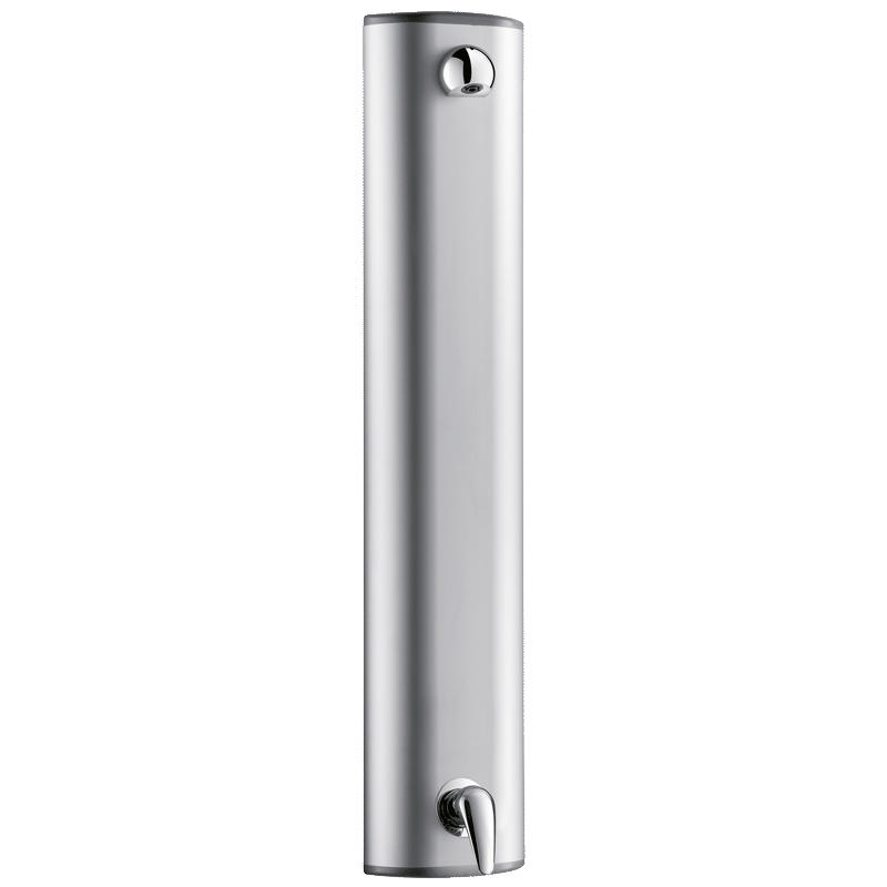DUSCHELEMENT Aluminium mit Einhebelmischer und Brausekopf 6 l/min - Chromfarben, Metall (22/17/119.5cm) - Delabie
