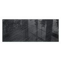 GLASPLATTE für Kamin 125x50 cm - Schwarz, Glas (125/50/0.4cm) - TULUP