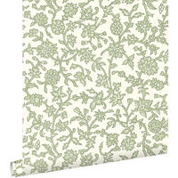 TAPETE Blumenmuster 50 x 900 cm - Grün, Papier (50/900cm) - ESTAhome