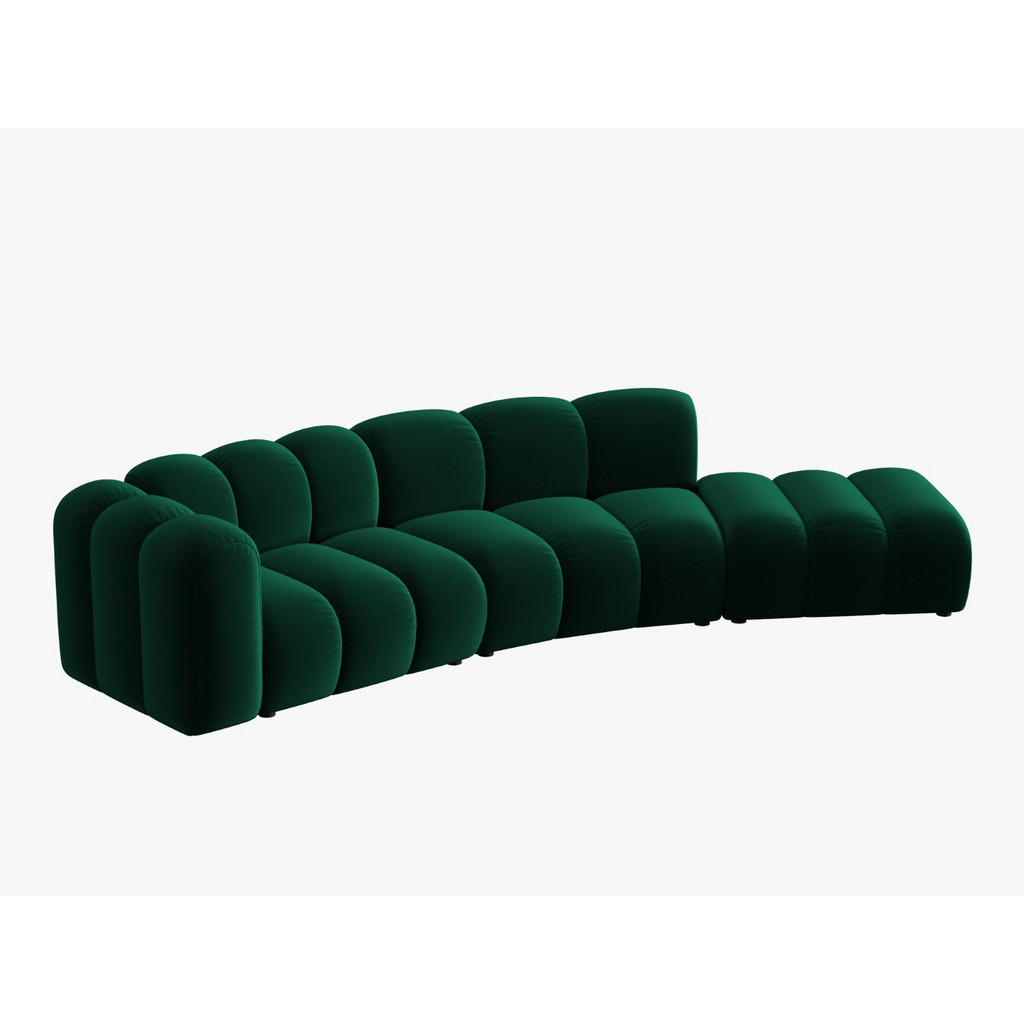 Thumbnail - Micadoni Sofa, Dunkelgrün, Textil, 5-Sitzer, 166x70x335 cm, Hergestellt in Europa, Wohnzimmer, Sofas & Couches, Sofas