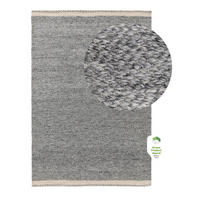TEPPICH aus recyceltem Material Kiah Grau 160x230 cm - Grau, Textil (160/230cm) - benuta Pure