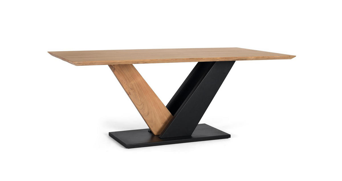 ESSTISCH aus Akazienholz - Braun, Holz (200/100/77cm) - Giner y Colomer