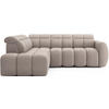 ECKSOFA Eagle L - Beige (Xillar 20) - Beige, Holzwerkstoff (258/208cm) - Möblo