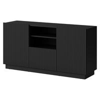 KOMMODE Liverti 150 2D1SZ - Schwarz, Holzwerkstoff/Kunststoff (150/78/42cm) - MIRJAN24