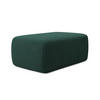 POUF Strukturstoff Stoff Grün - Dunkelgrün/Schwarz, Kunststoff/Textil (102/40/62cm) - Makamii