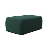 POUF Strukturstoff Stoff Grün - Dunkelgrün/Schwarz, Kunststoff/Textil (102/40/62cm) - Makamii