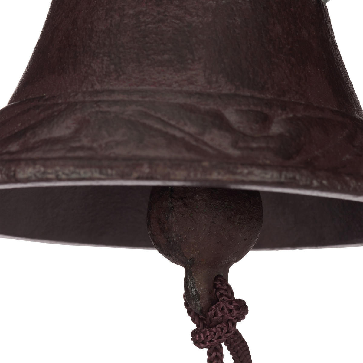 ZVONČEK - tmavohnedá, kov (25/24/11cm) - Relaxdays