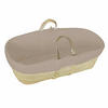 BABYTRAGEKORB Bio-Baumwolle braun - Haselnussfarben, Naturmaterialien (29/78cm) - Premiers Moments