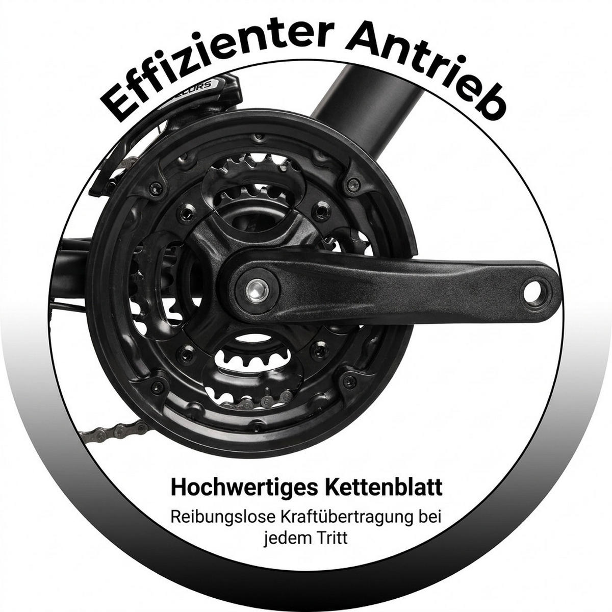 MOUNTAINBIKE 27,5 Zoll Schwarz + Grau – 21-Gang Schaltung - Doppelscheibenbremsen – Carbonstahl - Schwarz, Metall (20cm) - Oxeza