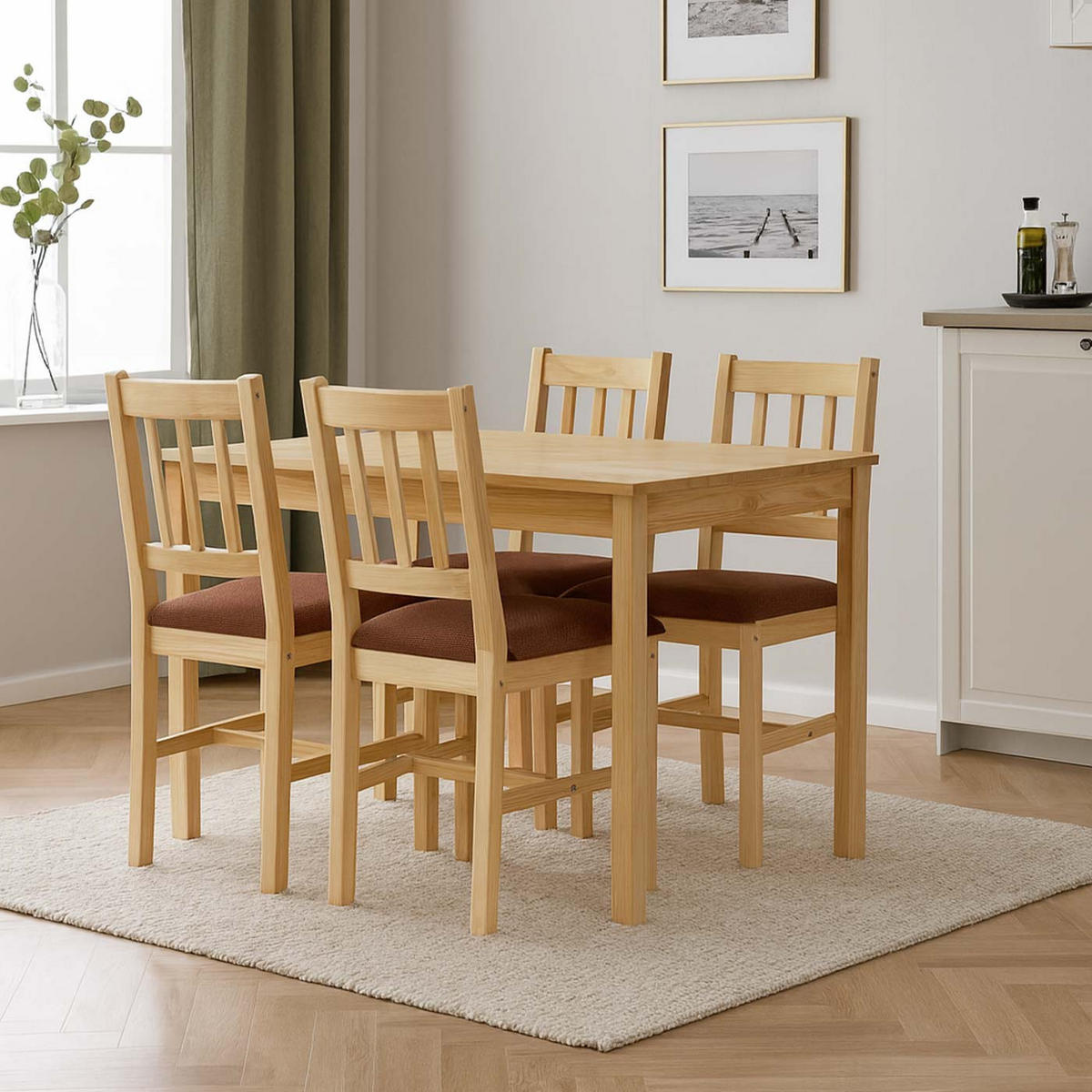 JEDILNI SET Dekor borovine - barve bora/rjava, les - MCW