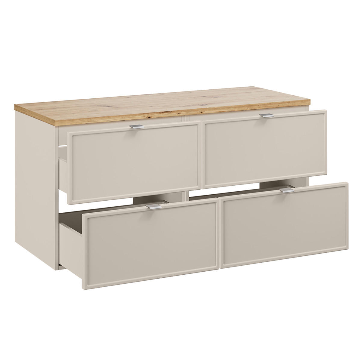 SKŘÍŇKA POD UMYVADLO 120.6cm Alba Kašmír - béžová, kompozitní dřevo (120.6/59/46cm) - Petits-meubles